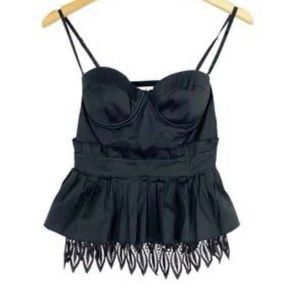 Marciano size XS lace peplum top